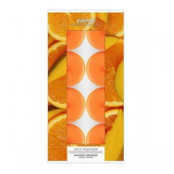 Duftteelichter Mango-Orange 8er-Set